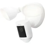 Ring Floodlight Cam Wired Pro IP-Sicherheitskamera, Draußen, Kabellos, Amazon Alexa, 2000 lm, 3000 K - 2024 - White (1920 x 1080 Pixels), Netzwerkkamera, Weiss