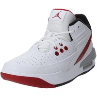 Jordan Max Aura 5 Herren White/Black-Varsity Red-Wolf Grey 44