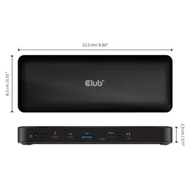 Club 3D Thunderbolt 4 zertifizierte 16-in-1 Vier-Displays Docking Station