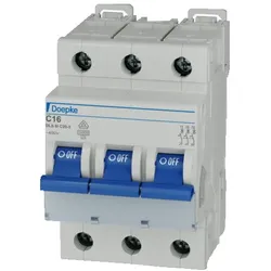 Leitungsschutzschalter DOEPKE 09916293 dreipolig, C-Charakteristik, 16A, 10kA