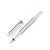 Pelikan Pura P40 silber, rechte Hand, breit, Geschenkbox (952051)