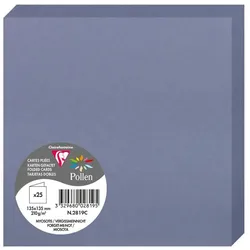 Pollen 250x Doppelkarte Pollen 135x135mm 210g - Vergissmeinichtblau 2819C