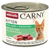 Animonda Carny Kitten Rind, Huhn & Kaninchen 12 x 200 g