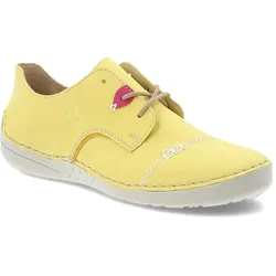 Gelbe Halbschuhe Rieker Flache Schuhe, 41