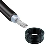 KBE kabel DB+ Solarkabel Solarleitung 100m 6mm2 Schwarz H1Z2Z2-K, PV Kabel, TÜV zertifiziert, Photovoltaik, Solar Anschlusskabel für Solarpanel, Wechselrichter & Laderegler (Schwarz, 6mm2 100m)