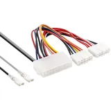 InLine Stromadapter intern, 20pol ATX-NT zu P8/P9 AT-Mainboard + Schalter