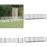 Vidaxl - Kaninchenkäfig 5 Paneele 273x79x54 cm Verzinktes Eisen - Kaninchenkäfig - Hasenstall - Kleintierehaus - Ferret Cage - Nagerkäfig - Home &