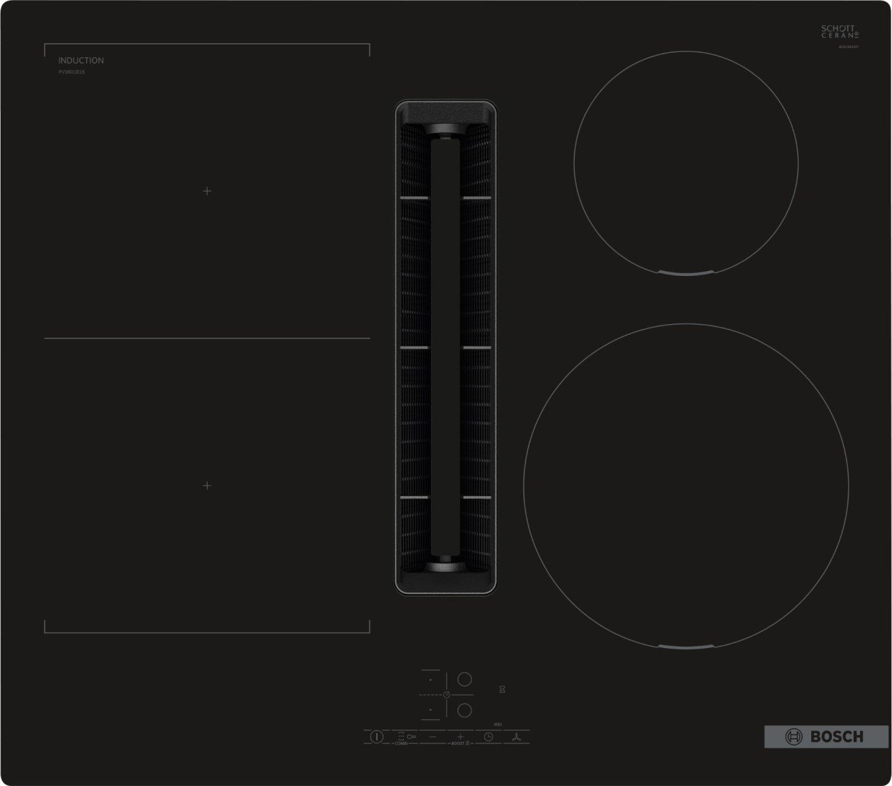 Preisvergleich Produktbild Bosch Induktionskochfeld m. Dunstabzug, autark PVS601B16E