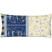 BASSETTI OPLONTIS Kissenhülle zu Bettwäsche aus 100% Baumwollsatin in der Farbe Blau v.9, Maße: 40x80 cm