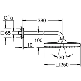Grohe Tempesta Cube 250 Kopfbrause (26687000)