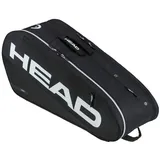 Head Tennis-Racketbag Tour Racquet Bag M (Schlägertasche, 2 Hauptfächer) 2026 schwarz/weiss 6er