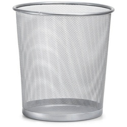 Papierkorb DYNAMO alufarbig - grau