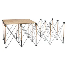 Bora Arbeitstisch Holz/Metall 122 x 244 x 91 cm grau klappbar