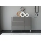 Set One by Musterring Sideboard Reno (1 St), Mit Winkelfuß in diversen Farben, 109 cm Höhe & Farbauswahl grau