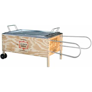 La Caja China Kistensau #2 - mit praktischem Grillaufsatz und geschlossenem System für Schweinefleisch, Rippchen, Lamm und mehr