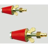Rothenberger Gasprüfstopfen, konisch, Gr.1 (1/2-1"), mit Kupplung - 351261