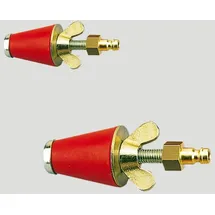 Rothenberger Gasprüfstopfen, konisch, Gr.1 (1/2-1"), mit Kupplung - 351261