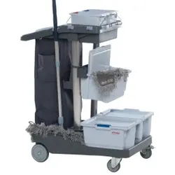 Vileda Professional Reinigungswagen VoleoPro, Komplettset, Klein, kompakt und leistungsstark für die tägliche Reinigungsarbeit, inkl. Starterkit Mopbox
