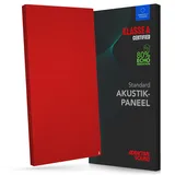 Addictive Sound Schallabsorber Wand Standard, Studioqualität-Akustikpaneel mit Akustikwolle, Klasse A Schallabsorption, EU-produziert, Montageset Wand/Decke, 100x50x11 cm, 7 kg, Red