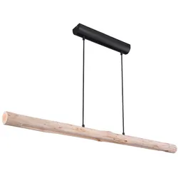 LED Hängeleuchte, Holz, dimmbar, L 120 cm