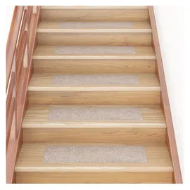 vidaXL Selbstklebende Treppenmatten 15 Stk. Rechteckig 76x20 cm Creme