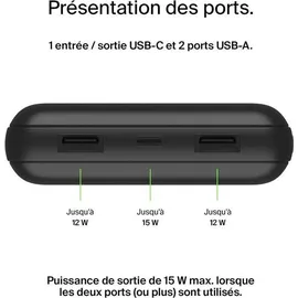 Belkin BOOST CHARGE Powerbank, 20.000mAh, 15W Power Delivery, schwarz