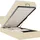 vidaXL Ottoman-bett Mit Matratze Creme 80x200 Cm Stoff Vidaxl