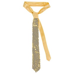 Krawatte "Pailletten", gold