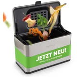 equipps Bio Mülleimer 3 l Silber