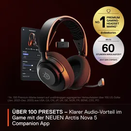 SteelSeries Arctis Nova 5 Wireless Schwarz