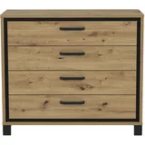 Forte Trondheim 104,7 x 81,3 x 41,5 cm Artisan Eiche / Schwarzeiche
