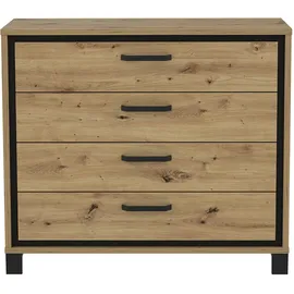 Forte Trondheim 104,7 x 81,3 x 41,5 cm Artisan Eiche / Schwarzeiche