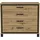 Forte Trondheim 104,7 x 81,3 x 41,5 cm Artisan Eiche / Schwarzeiche