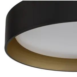LINDBY Gracjan 1-flammig rund schwarz/gold