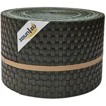 zaunzu® Sichtschutzstreifen Rattan 26 m grün