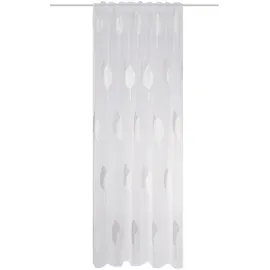 HOME WOHNIDEEN Schmidt Fertiggardine Alavaro 140 x 245 cm Polyester Grau