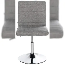 CLP 2er Set Esszimmerstuhl Elvas Stoff I Höhenverstellbar Und 360 Grad Drehbar, Mit Bodenschonern I Wohnzimmerstuhl Mit Gestell In Chromoptik