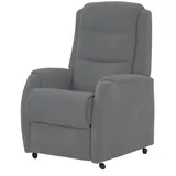 Hukla Fernsehsessel Max Mikrofaser 72 x 109 x 82 cm Schwarz elektrisch mit Rollen
