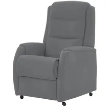 Hukla Fernsehsessel Max Mikrofaser 72 x 109 x 82 cm Schwarz elektrisch mit Rollen