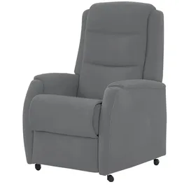 Hukla Fernsehsessel Max Mikrofaser 72 x 109 x 82 cm Schwarz elektrisch mit Rollen