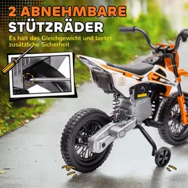 aiyaplay Kinder Elektro-Motorrad 12V orange (1-tlg)
