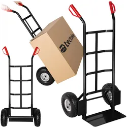 tectake® Sackkarre, mit Stahlrahmen, Ladeschaufel mit Radschutz, Belastbarkeit 200 kg
