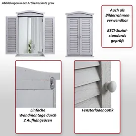 MCW Wandspiegel 71 x 46 cm Shabby Braun