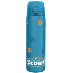 SCOUT 25550792000 Trinkflasche Smileys, doppelwandiger Edelstahl, 0,5 l