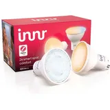 innr GU10 Zigbee Smart Lampe, funktioniert mit Alexa und Hue* (Bridge erforderlich), warm- bis kaltweiß, GU10 Smart LED Spots dimmbar, Smart Home Lampe, 2-Pack