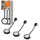 LEDVANCE Undercabinet Spot Puck 65mm 3 x 3W Schwarz Spotleuchten für Unterschrankbeleuchtung warmweißes Licht