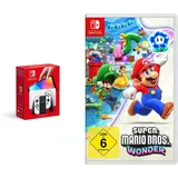 Nintendo Switch OLED weiß + Mario Wonder