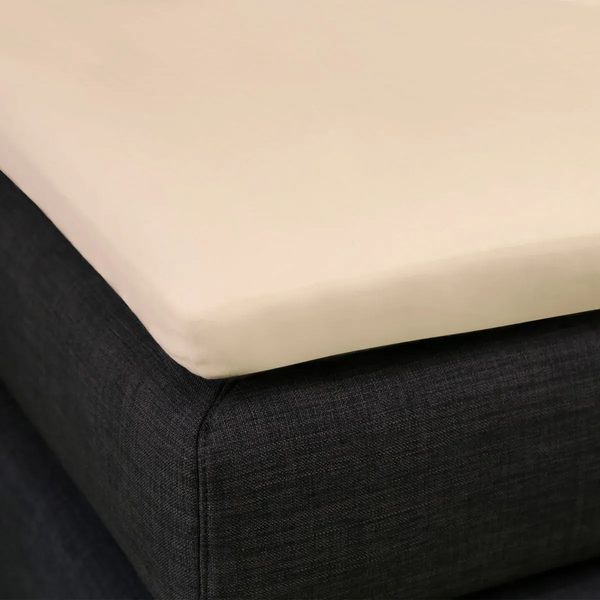 Formesse Bella Donna Topper Spannbetttuch La Piccola 160x200 cm | leinen - beige