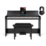 FunKey DP-1088 SM Digitalpiano Schwarz matt Set inkl. Bank, Kopfhörer und Schule