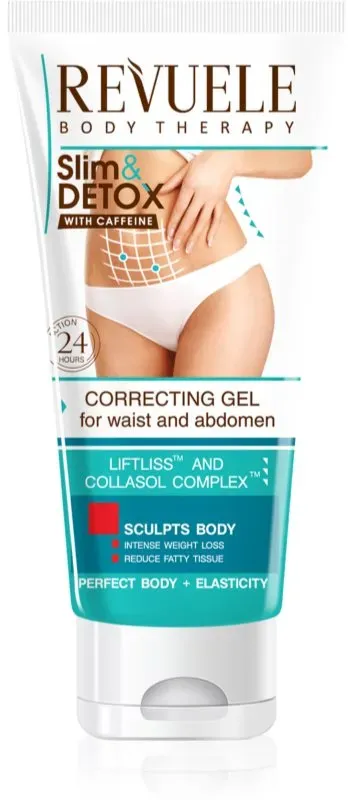 Revuele Slim & Detox With Caffeine Festigendes Gel für Bauch und Hüfte 200 ml